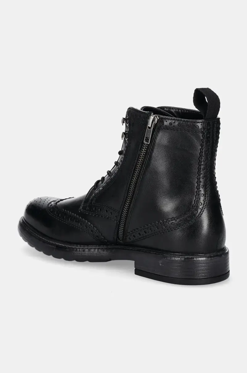 scarpe in pelle uomo colore nero miniatura 4