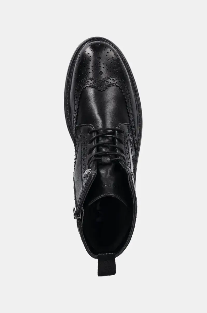 scarpe in pelle uomo colore nero miniatura 5