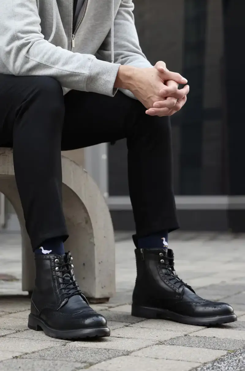 scarpe in pelle uomo colore nero