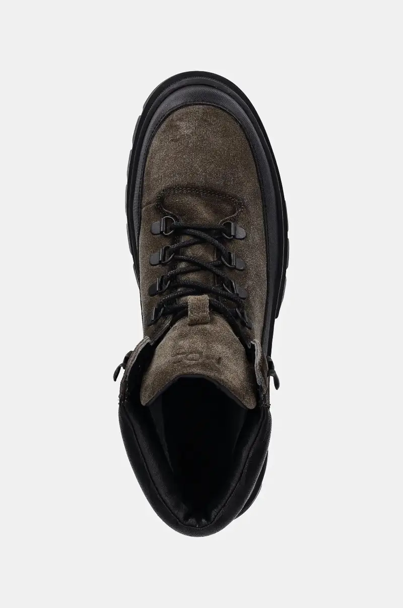 scarponi da trekking in camoscio uomo colore verde miniatura 5