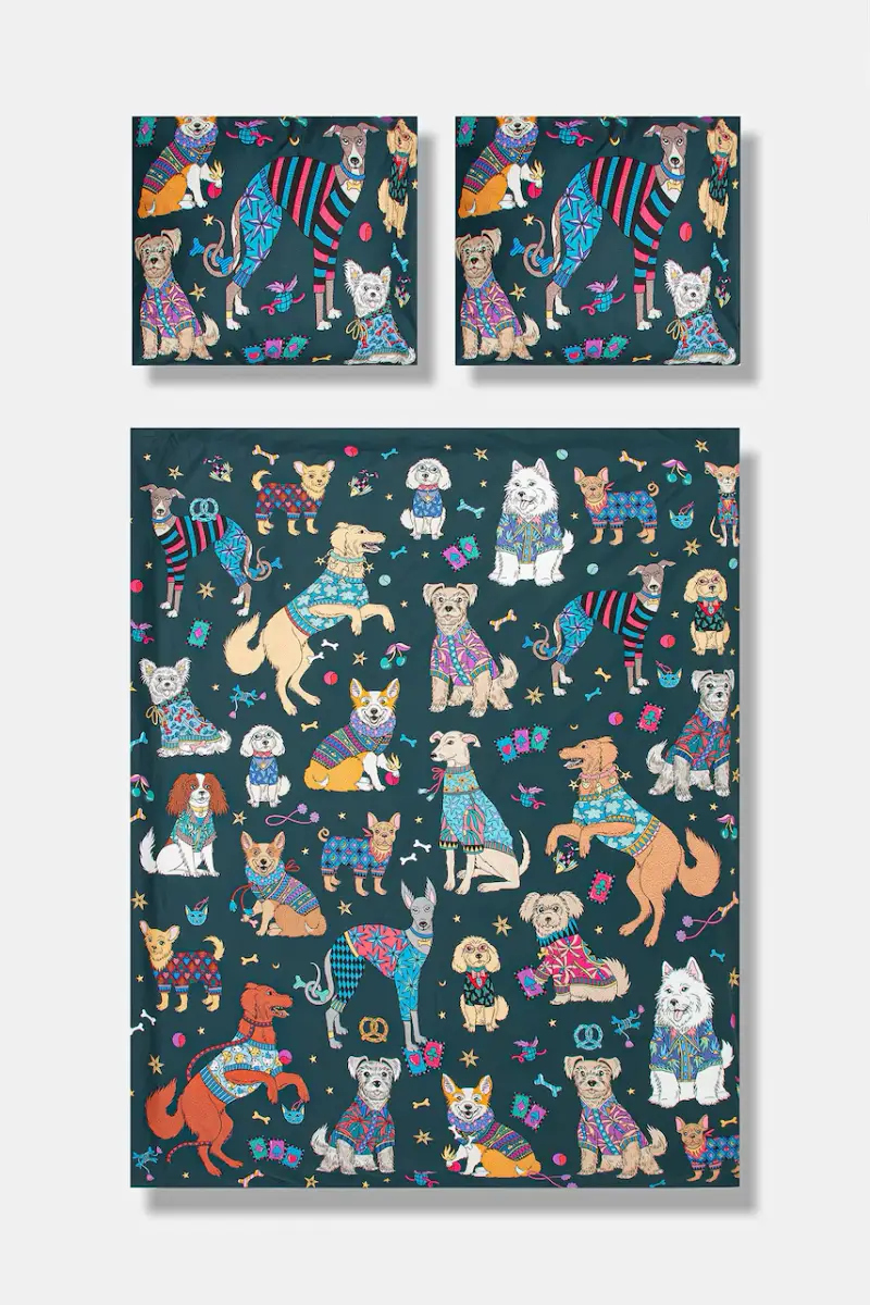 set completo letto 50 x 60 cm / 160 x 200 cm Multicolore miniatura 2