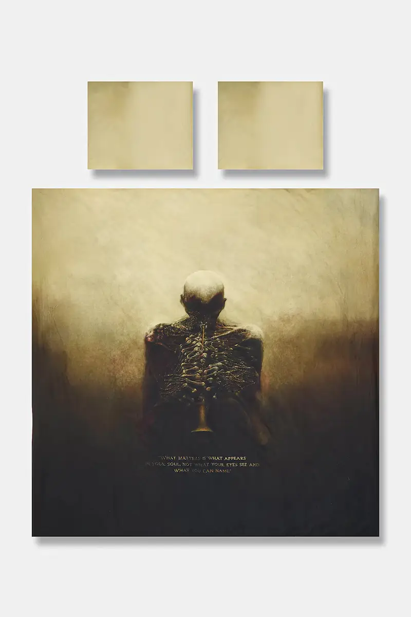 set completo letto 50 x 60 cm / 200 x 200 cm Beige miniatura 2