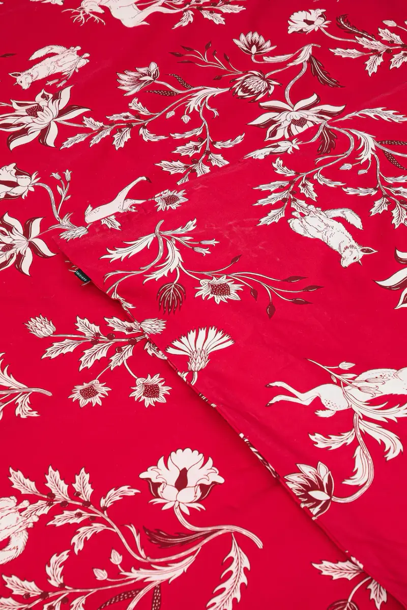 set completo letto 50 x 60 cm / 200 x 200 cm Rosso miniatura 4