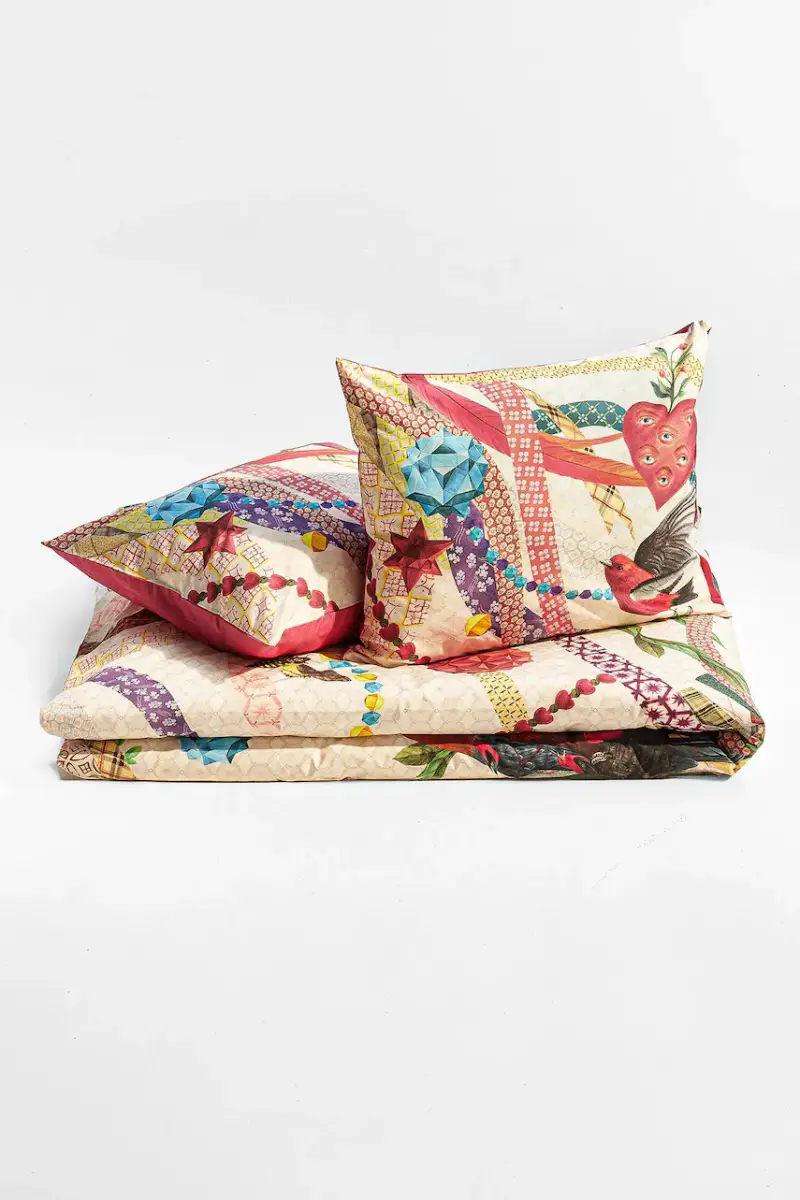 set di biancheria da letto in cotone Multicolore miniatura 2