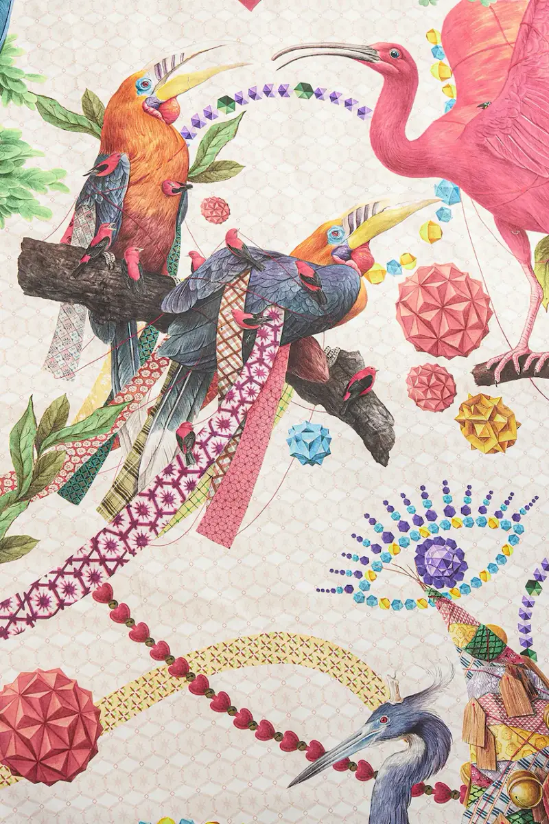 set di biancheria da letto in cotone Multicolore miniatura 4