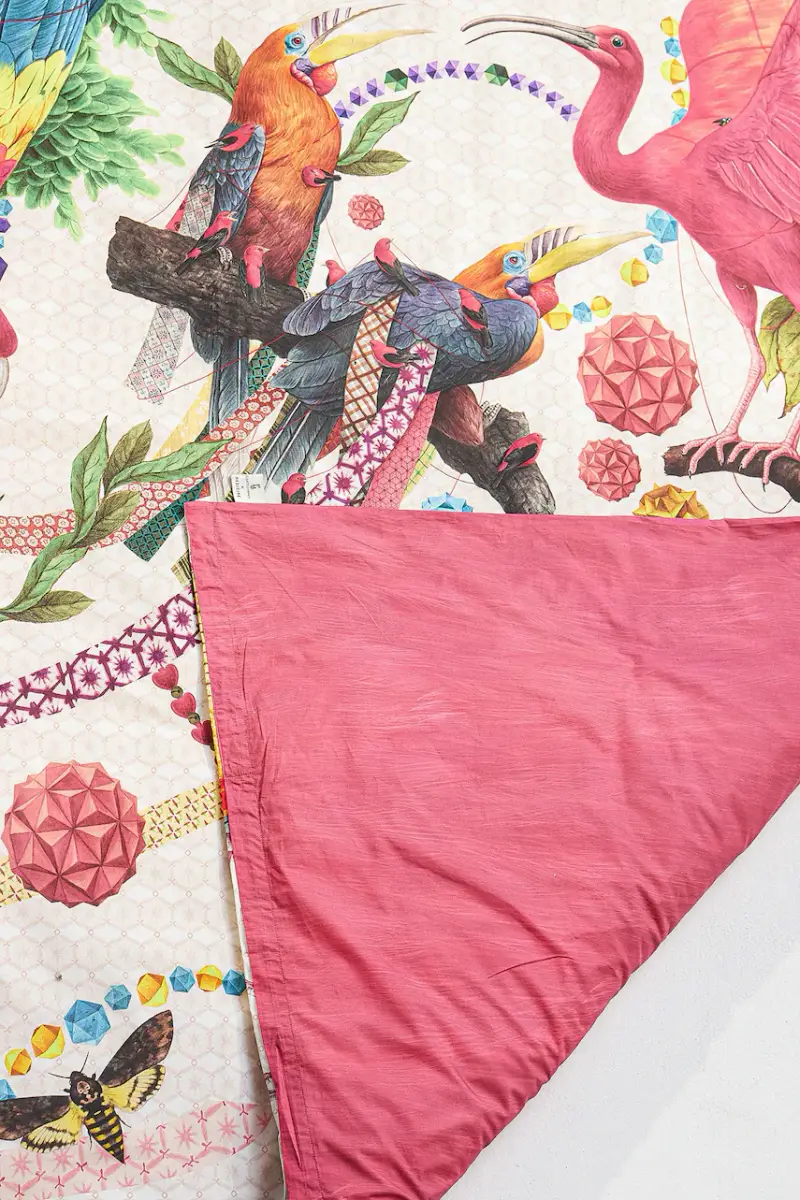 set di biancheria da letto in cotone Multicolore miniatura 5