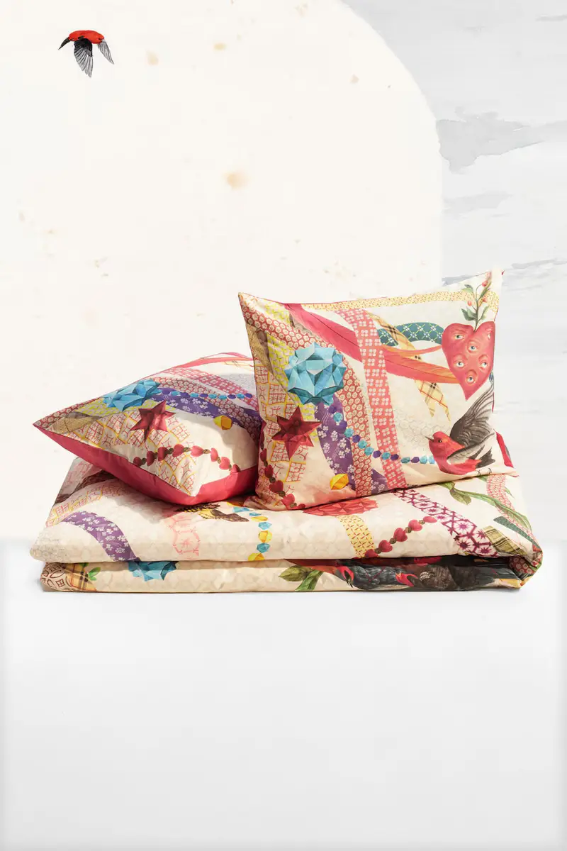 set di biancheria da letto in cotone Multicolore