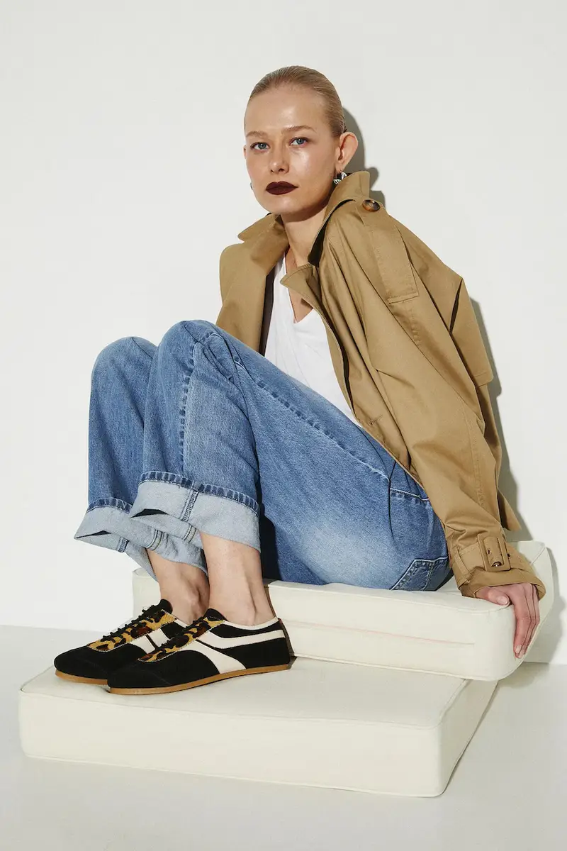 sneakers in camoscio colore nero