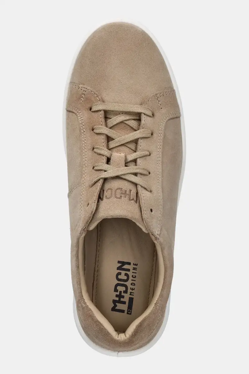 sneakers in camoscio uomo colore beige miniatura 5