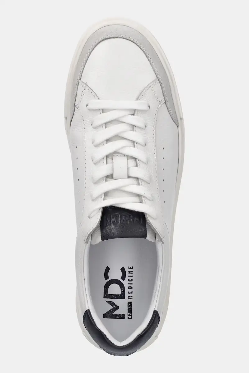 sneakers in pelle Bianco miniatura 5