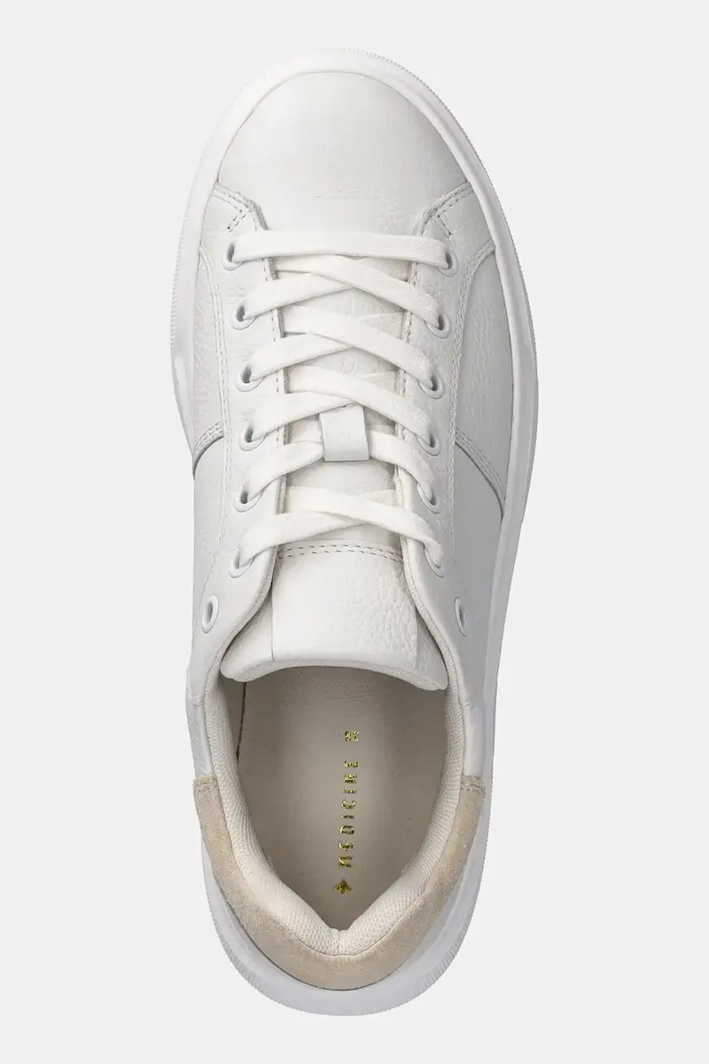 sneakers in pelle donna colore bianco miniatura 5