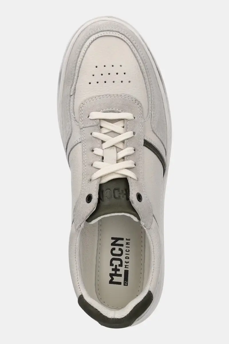 sneakers in pelle uomo colore bianco miniatura 5