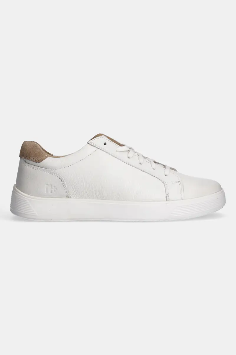 sneakers in pelle uomo colore bianco miniatura 3