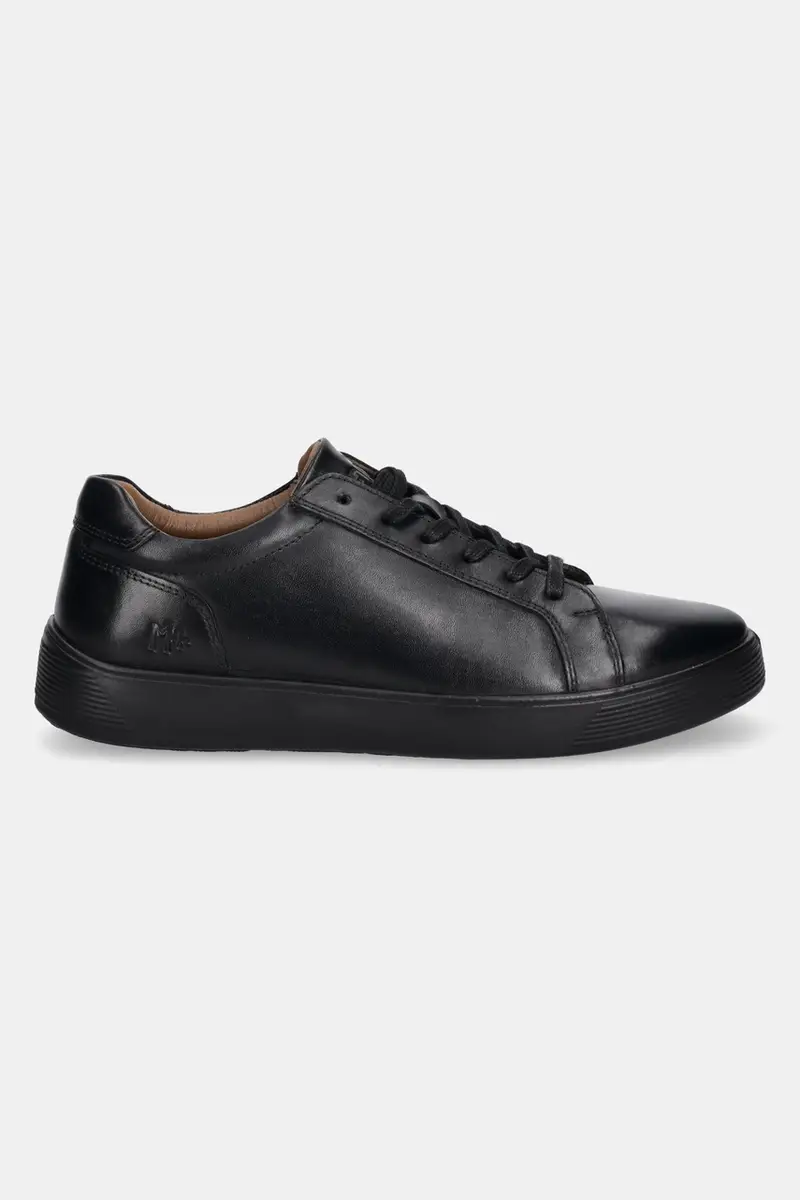 sneakers in pelle uomo colore nero miniatura 3