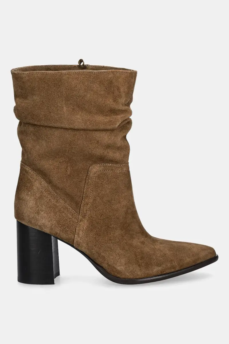 stivaletti alla caviglia donna colore marrone miniatura 2