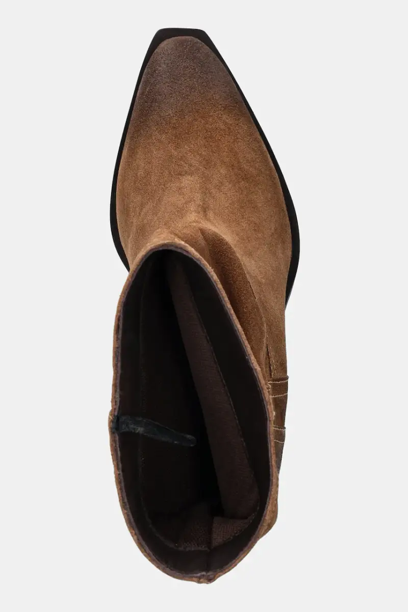 stivaletti alla caviglia in camoscio Marrone miniatura 5