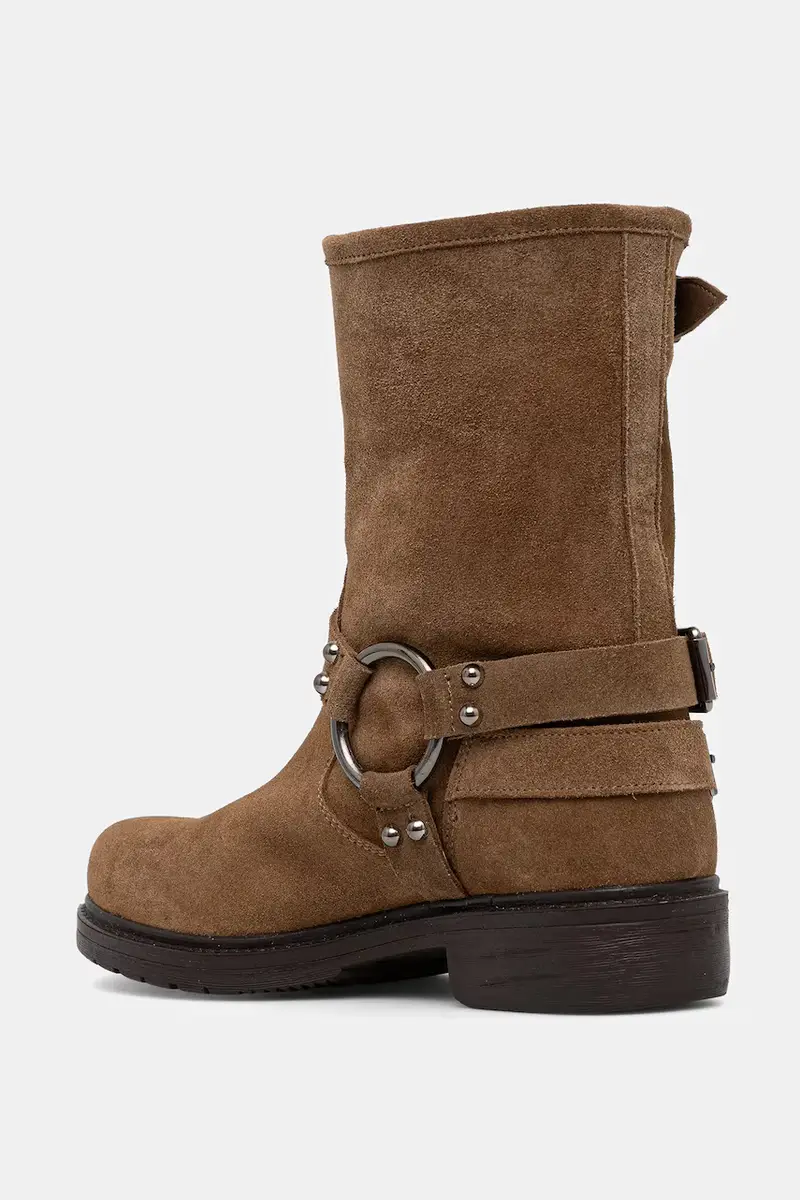 stivaletti alla caviglia in camoscio Marrone miniatura 4