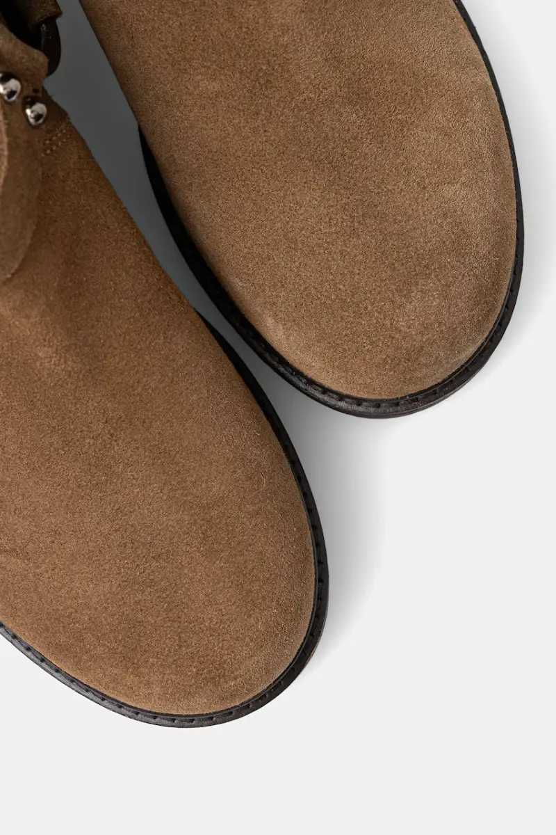 stivaletti alla caviglia in camoscio Marrone miniatura 5