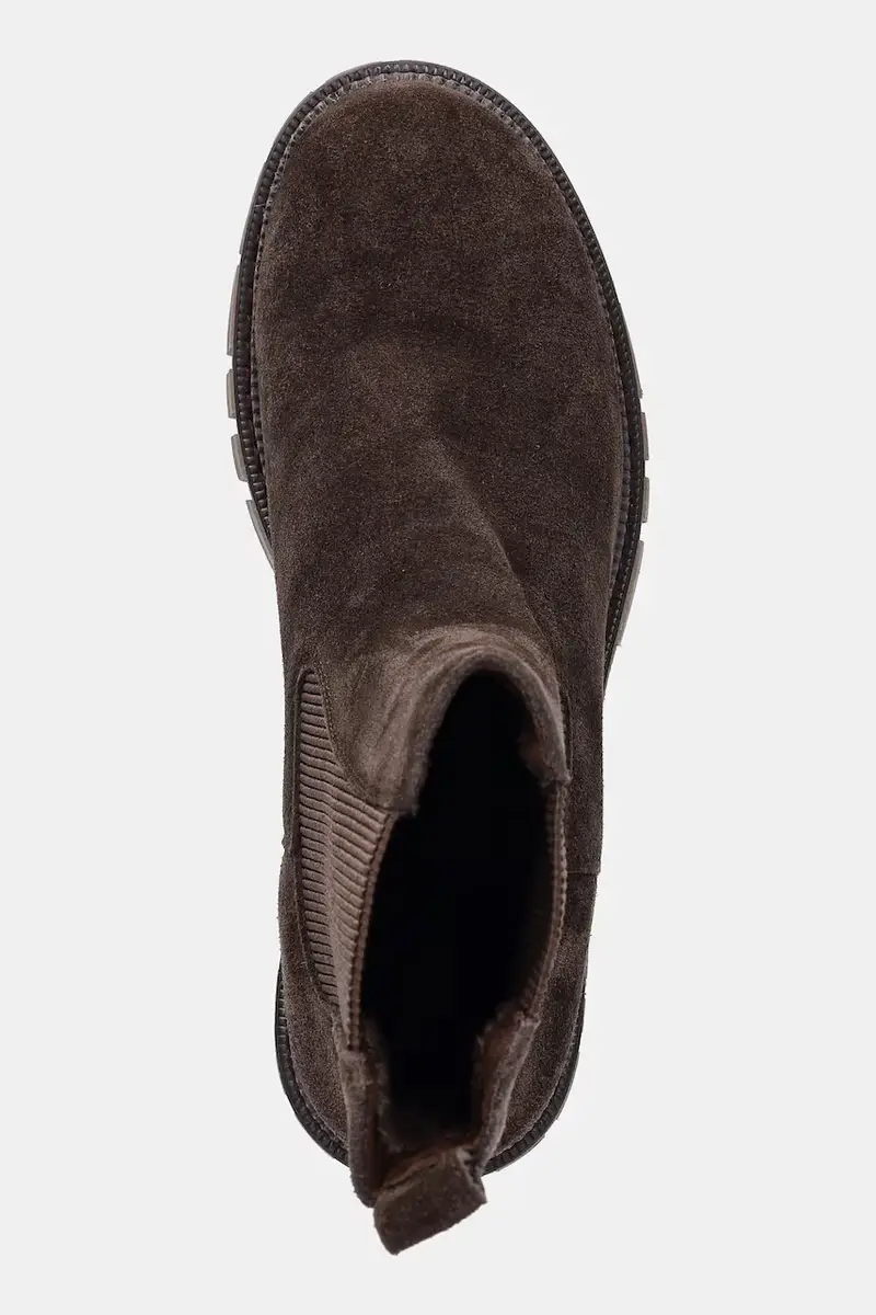 stivaletti alla caviglia in camoscio Marrone miniatura 5