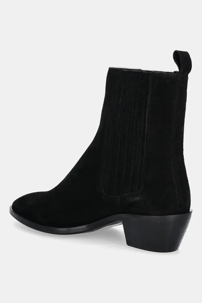 stivaletti alla caviglia in camoscio Nero miniatura 4