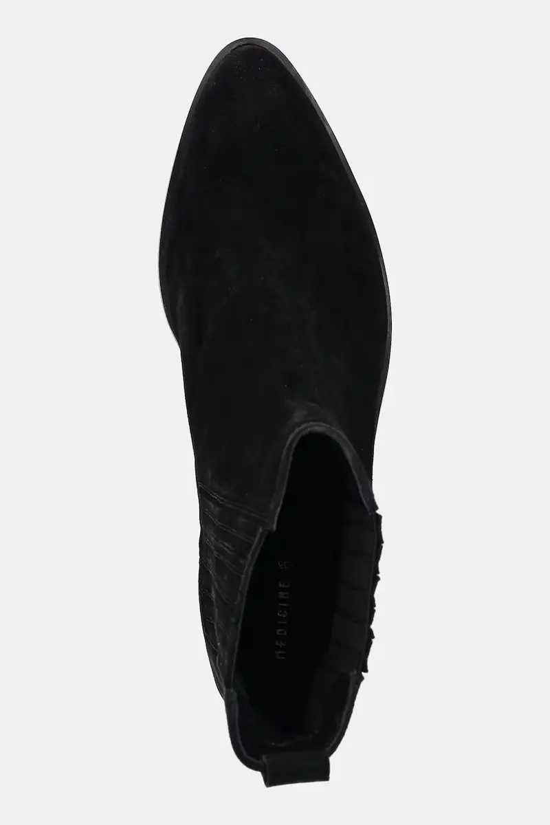 stivaletti alla caviglia in camoscio Nero miniatura 5