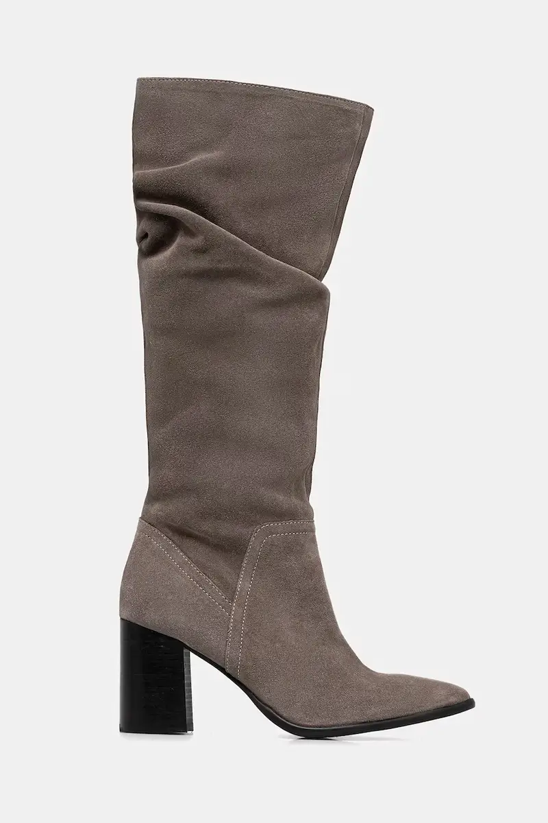 stivali in pelle scamosciata Grigio miniatura 3