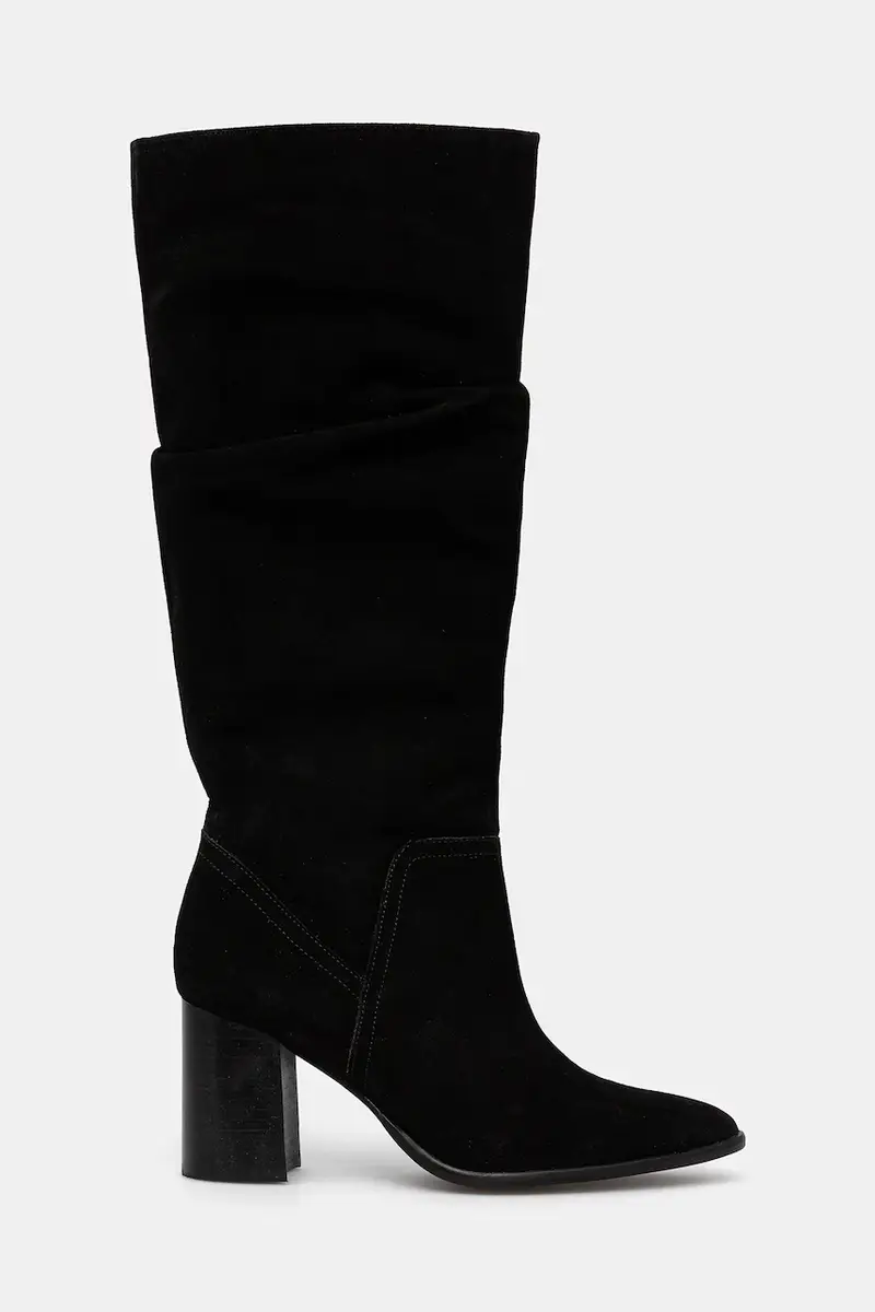 stivali in pelle scamosciata Nero miniatura 2