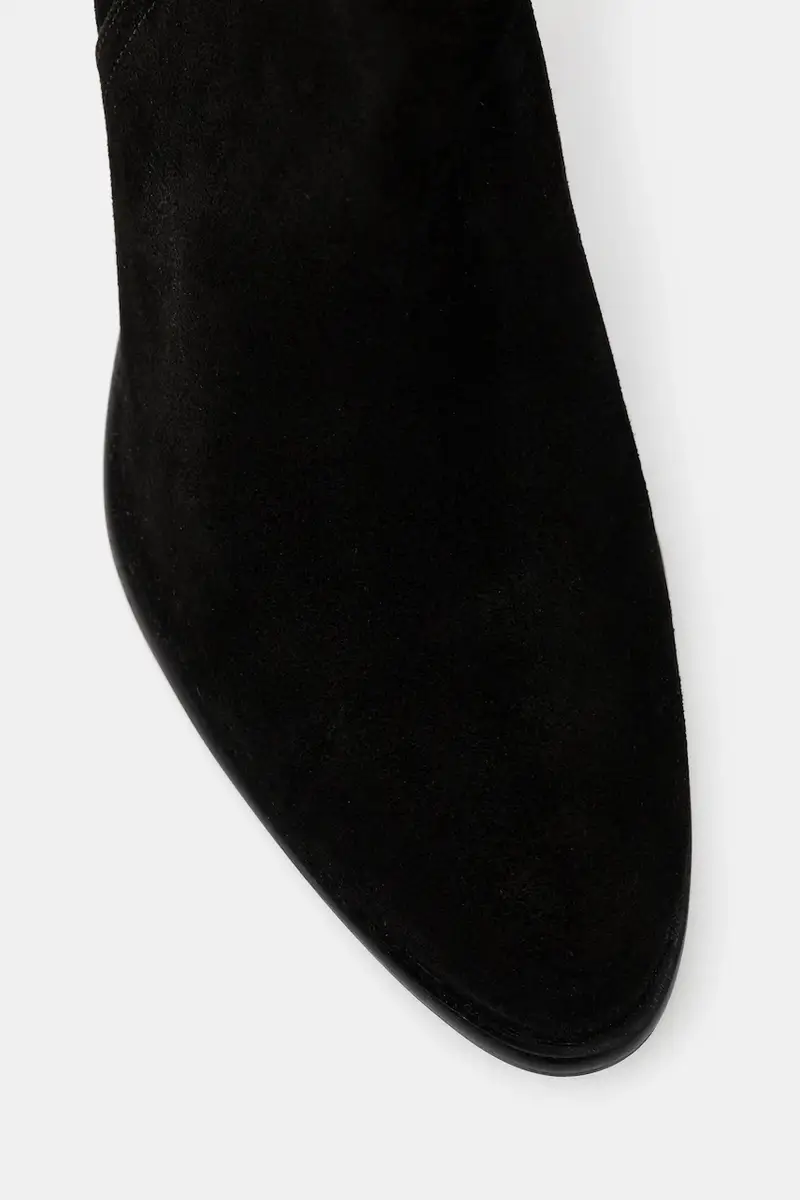 stivali in pelle scamosciata Nero miniatura 4