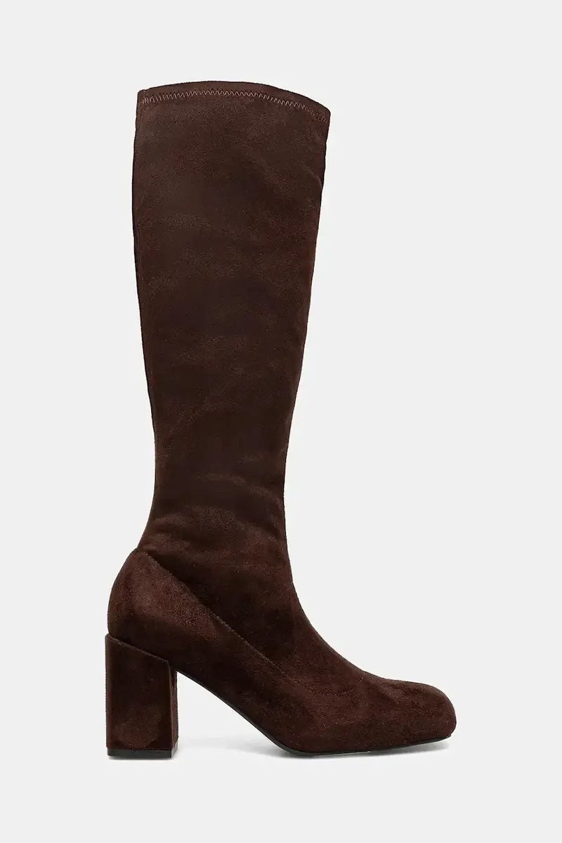 Medicine Stivali marroni con tacco a blocco miniatura 3