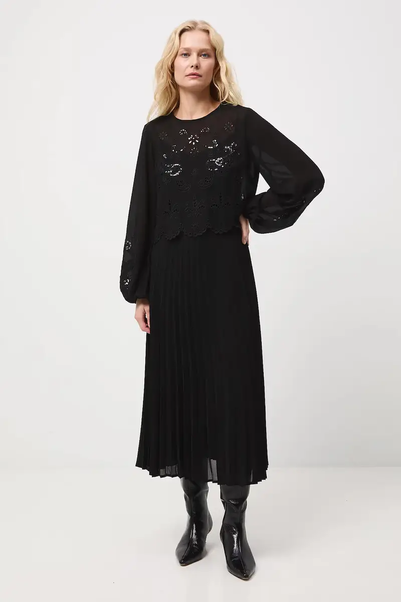 vestito a due parti Nero miniatura 2