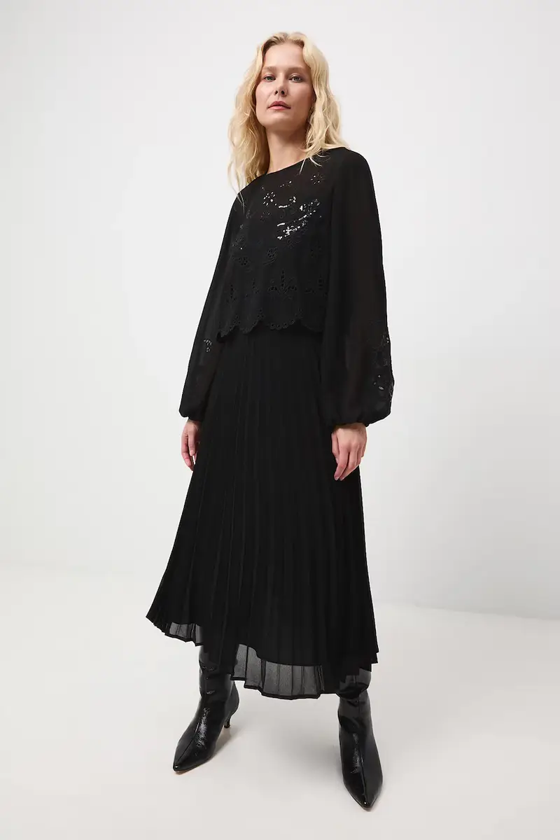 vestito a due parti Nero