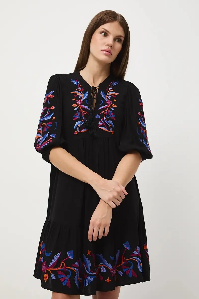 vestito colore nero miniatura 4