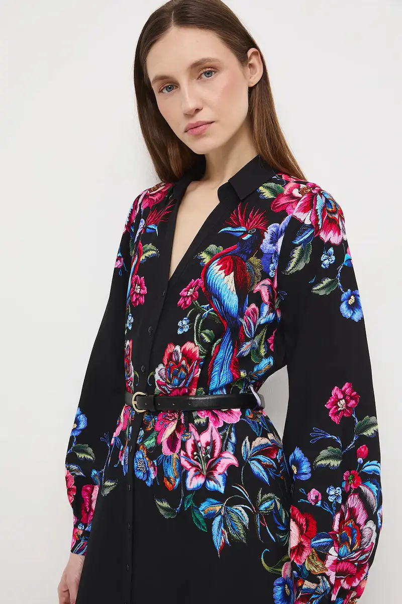 Medicine Vestito multicolore con maniche a campana miniatura 4