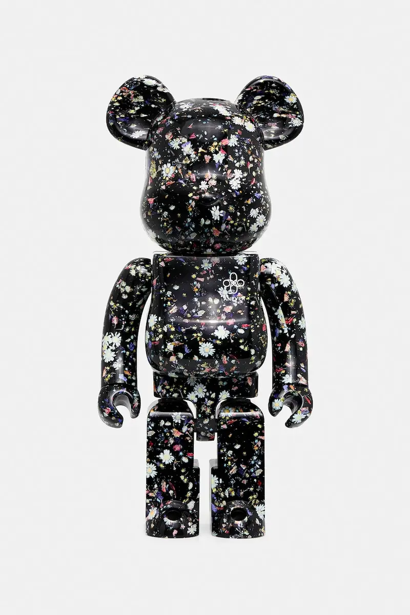figurina decorativa Be@rbrick Anever Black 1000% colore nero Anever.Black.1000