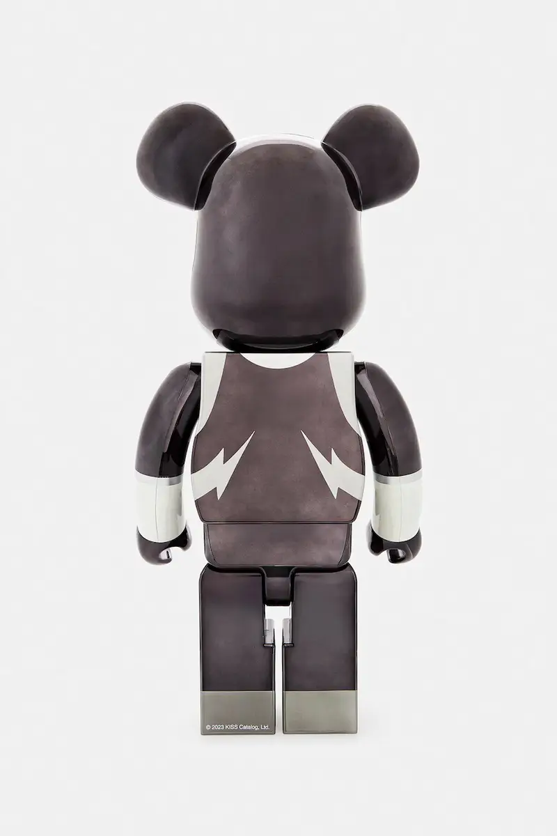 figurina decorativa Be@rbrick KISS Space Man Chrome Ver. 1000% colore grigio KISS.SPACE.MAN.1000 miniatura 2