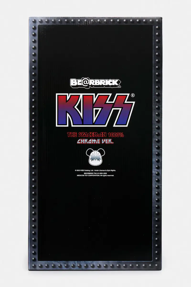 figurina decorativa Be@rbrick KISS Space Man Chrome Ver. 1000% colore grigio KISS.SPACE.MAN.1000 miniatura 4