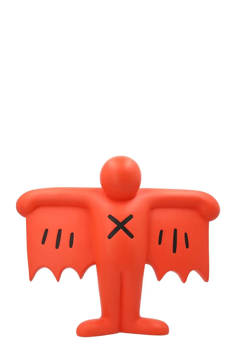 Statua Slying Devil Keith Haring Arancione