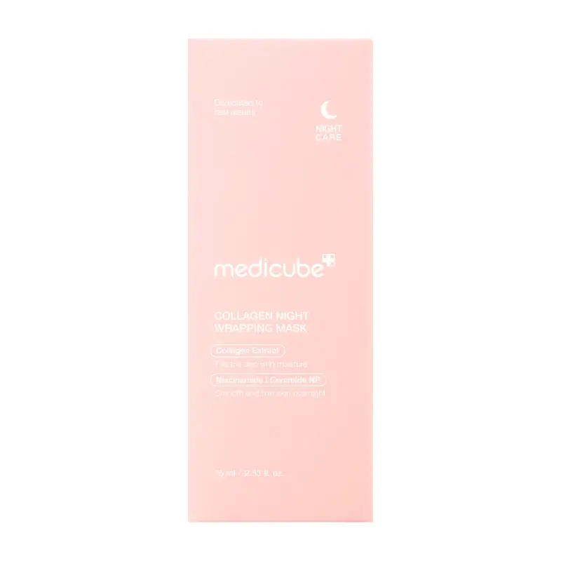 Viso GLASS GLOW - Collagen Night Wrapp Mask - Crema idratante viso, Maschera viso idratante, Maschera illuminante viso miniatura 2