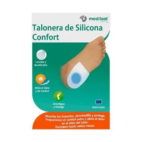 Cuscinetto per tallone in gel Medilast, misura media, 2 unità