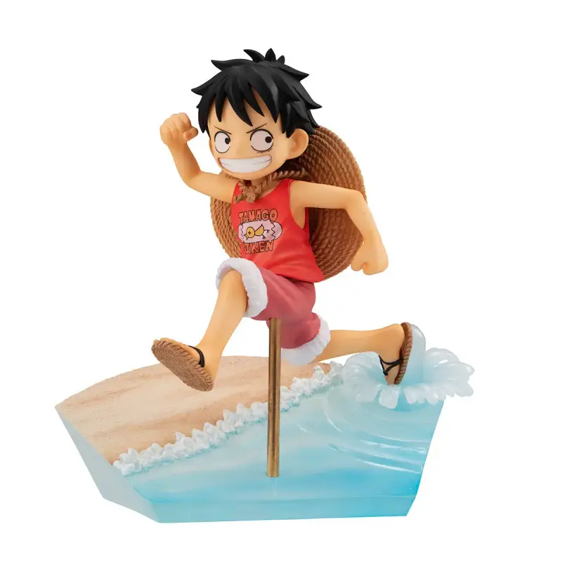 Statuetta da collezione Megahouse One Piece G E M Series Monkey D Luffy Run! Run! Run!