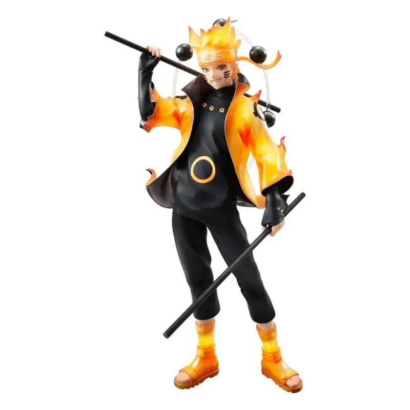 Statuetta Megahouse Naruto Shippuden G E M Series Naruto Uzumaki Six Paths Sage Mode 15th Anniversary Ver