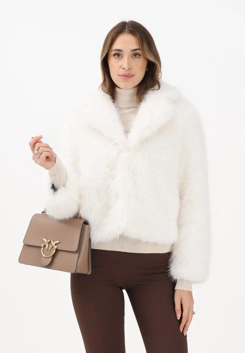 Pelliccia bianca da donna miniatura 2