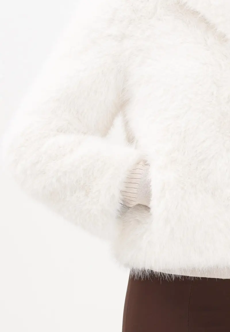 Pelliccia bianca da donna miniatura 3