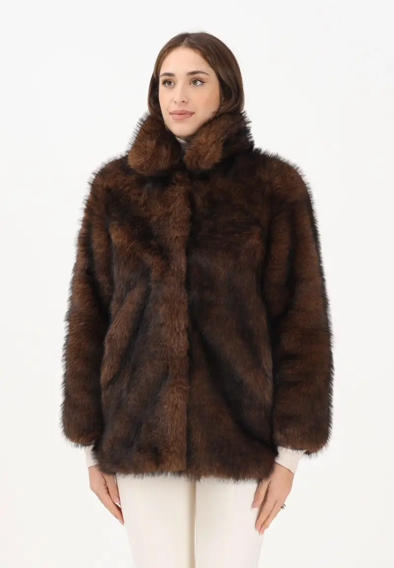 Pelliccia marrone da donna
