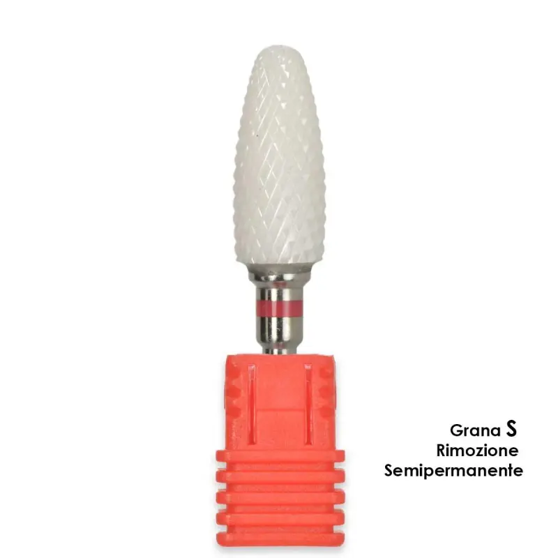 punta fresa ceramica forma shark grana s per rimozione semipermanente