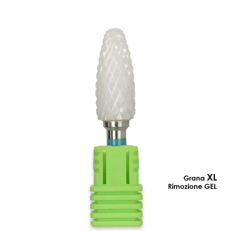 punta fresa ceramica forma shark grana xl per rimozione gel