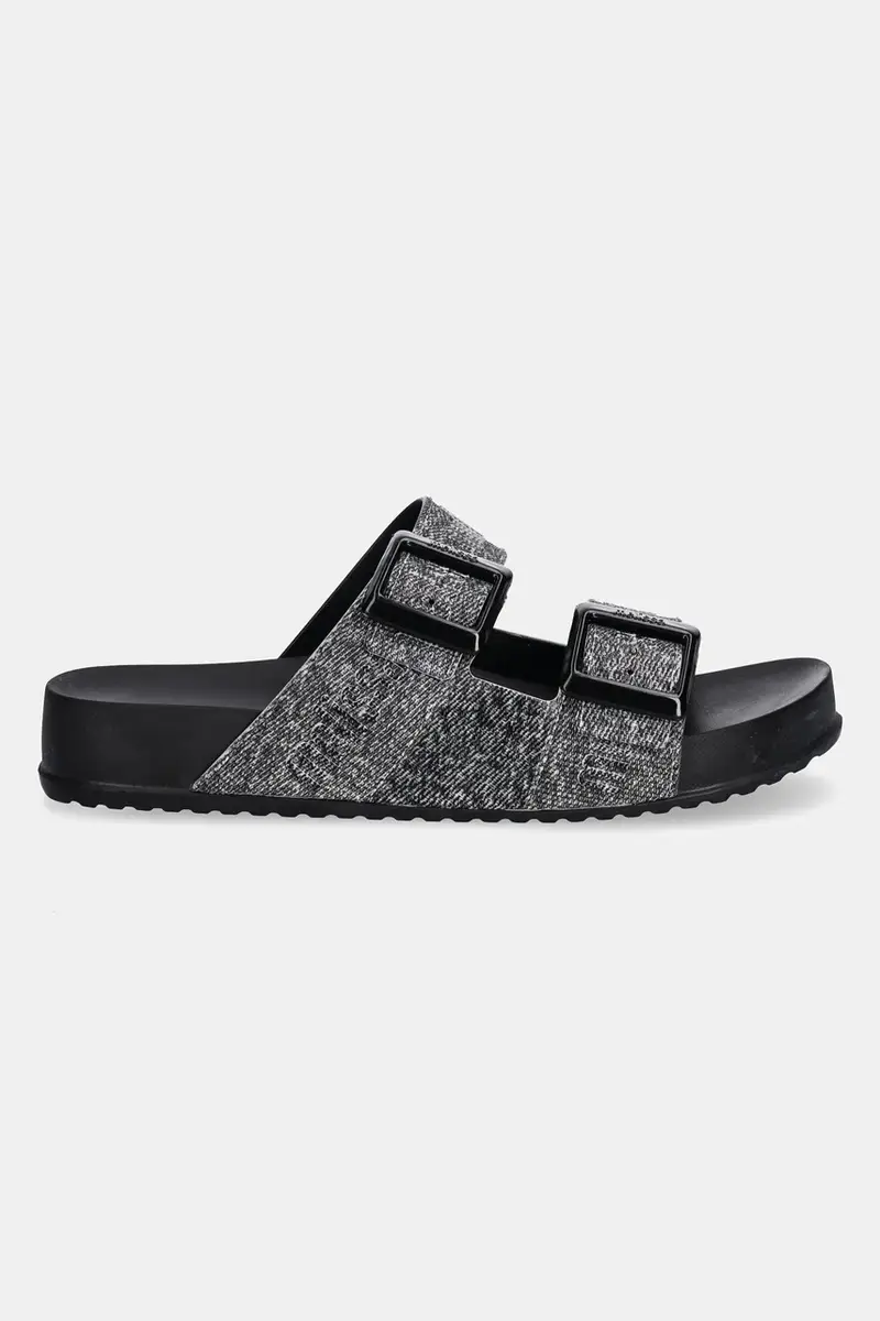 ciabatte slide COZY M LOVER SLIDE DENIM donna colore nero M 36146 miniatura 2