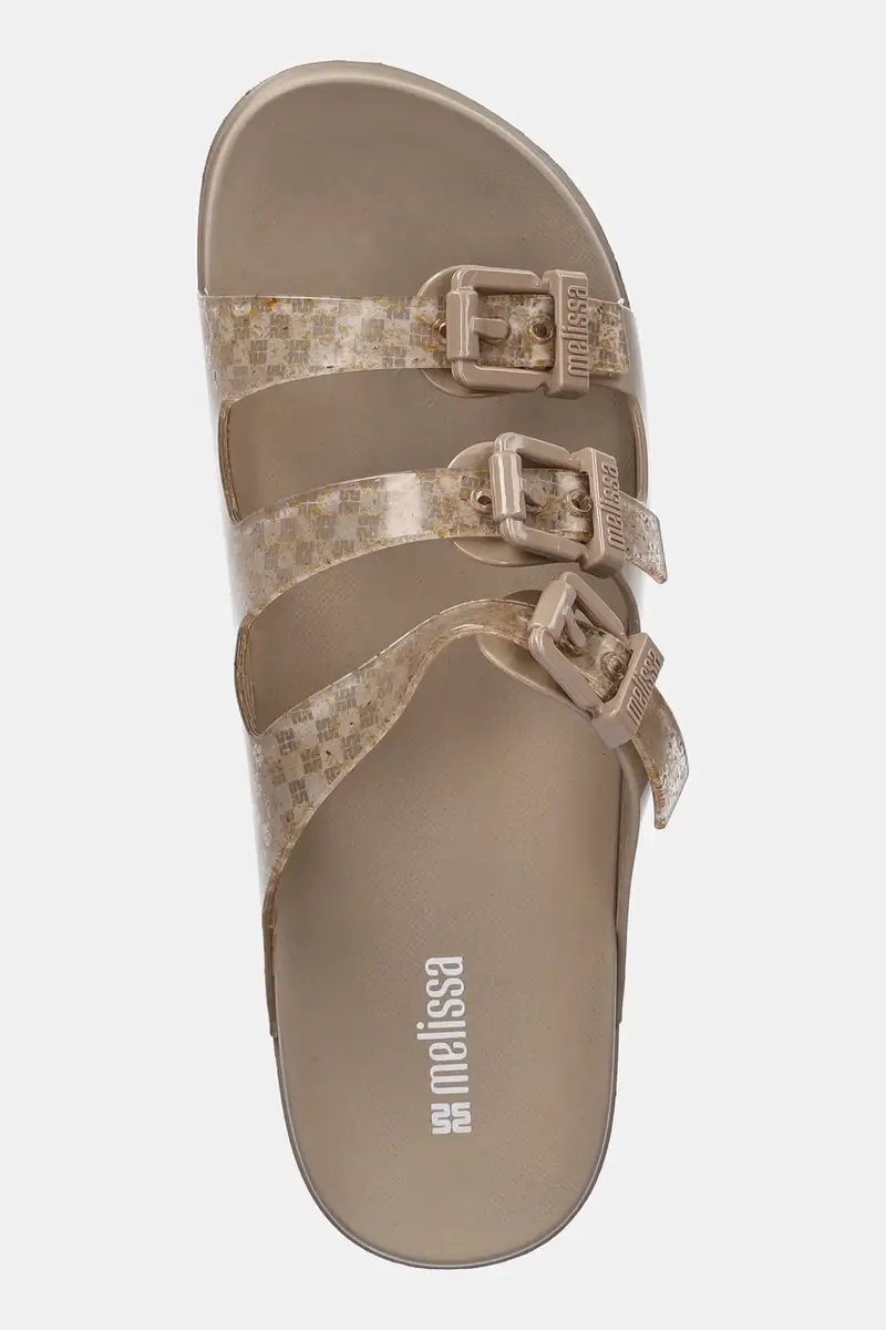 ciabatte slide MELISSA COZY STRIPES AD donna colore beige M 35943 BC940 miniatura 4