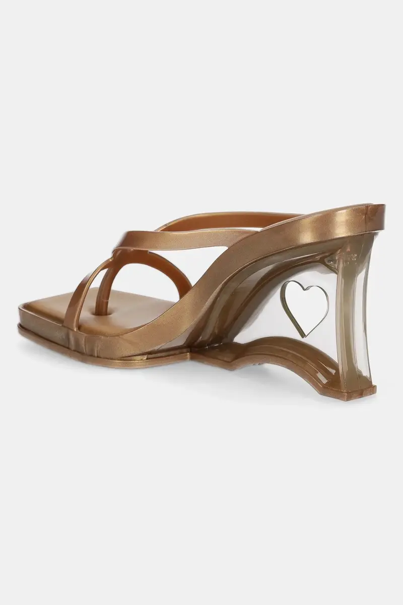 infradito MELISSA GLASS HEEL AD donna colore oro M.35801.BI353 miniatura 3