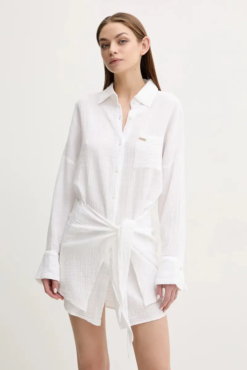 vestito in cotone colore bianco Sara